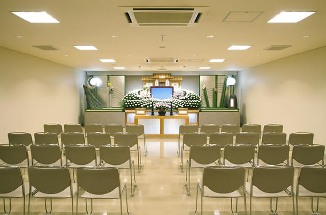 やわらぎ斎場法要外観札幌市厚別区葬儀葬式法要画像イメージ
