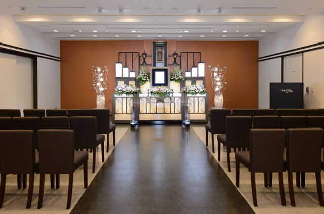 やわらぎ斎場江別1階式場江別市高砂町葬儀葬式法要画像イメージ
