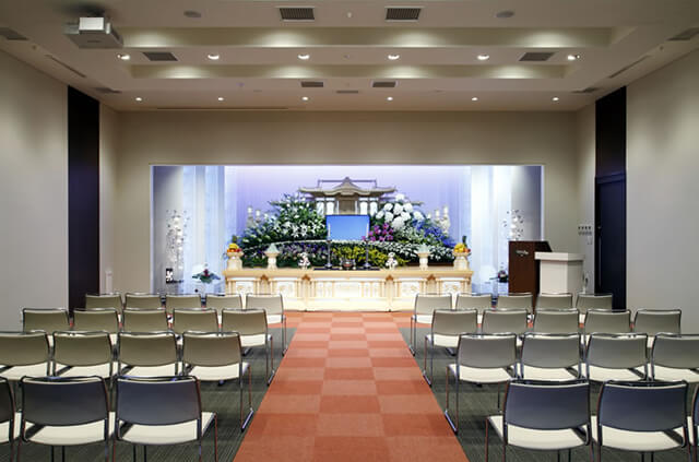 やわらぎ斎場恵庭式場恵庭市有明町葬儀葬式法要画像イメージ
