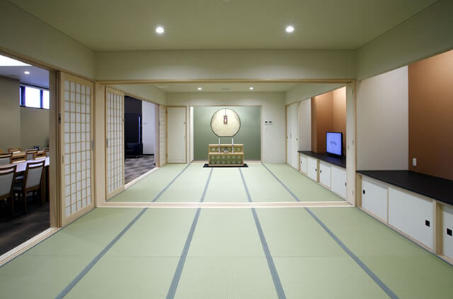やわらぎ斎場恵庭親族控室（和室）恵庭市有明町葬儀葬式法要画像イメージ
