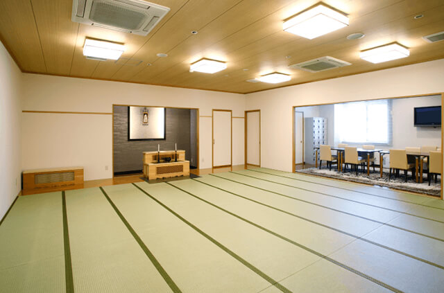 やわらぎ斎場北広島親族控室（和室）北広島新富町葬儀葬式法要画像イメージ
