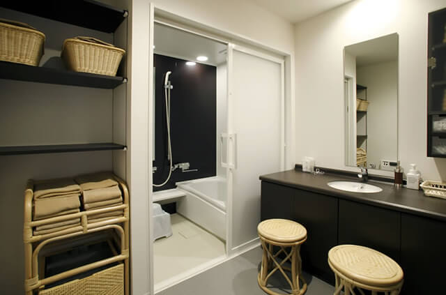 やわらぎ北円山別邸親族控室（バスルーム・洗面室）札幌中央区葬儀葬式法要画像イメージ
