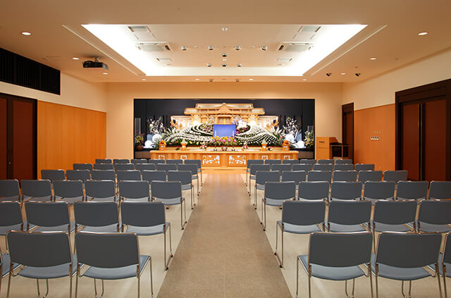 やわらぎ斎場元町2階式場札幌市東区葬儀葬式法要画像イメージ
