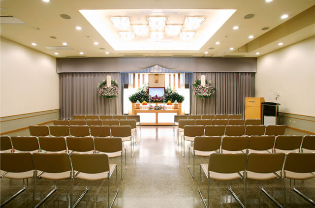 やわらぎ斎場篠路Bホール式場札幌市北区葬儀葬式法要画像イメージ