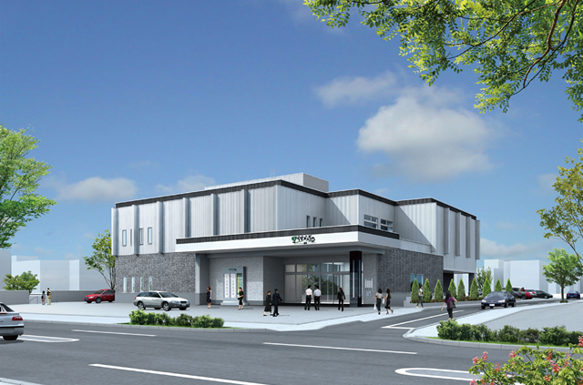 やわらぎ斎場春光外観旭川春光葬儀葬式法要画像イメージ
