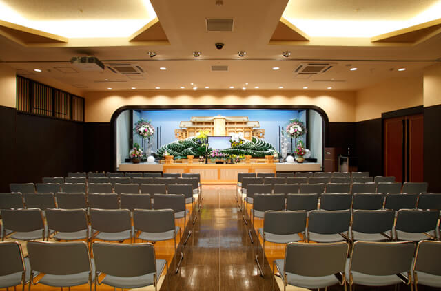 やわらぎ斎場手稲1階式場札幌市手稲区葬儀葬式法要画像イメージ
